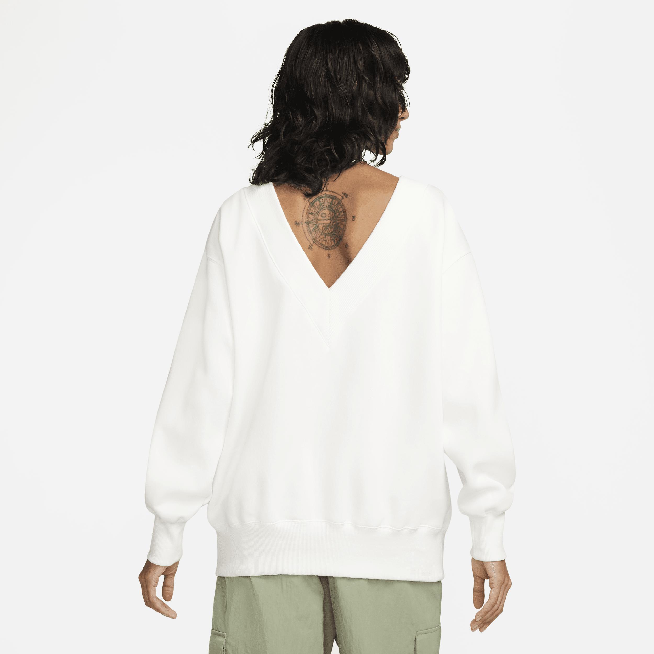 Women's Nike Sportswear Phoenix Fleece Oversized V-Neck Sweatshirt Product Image