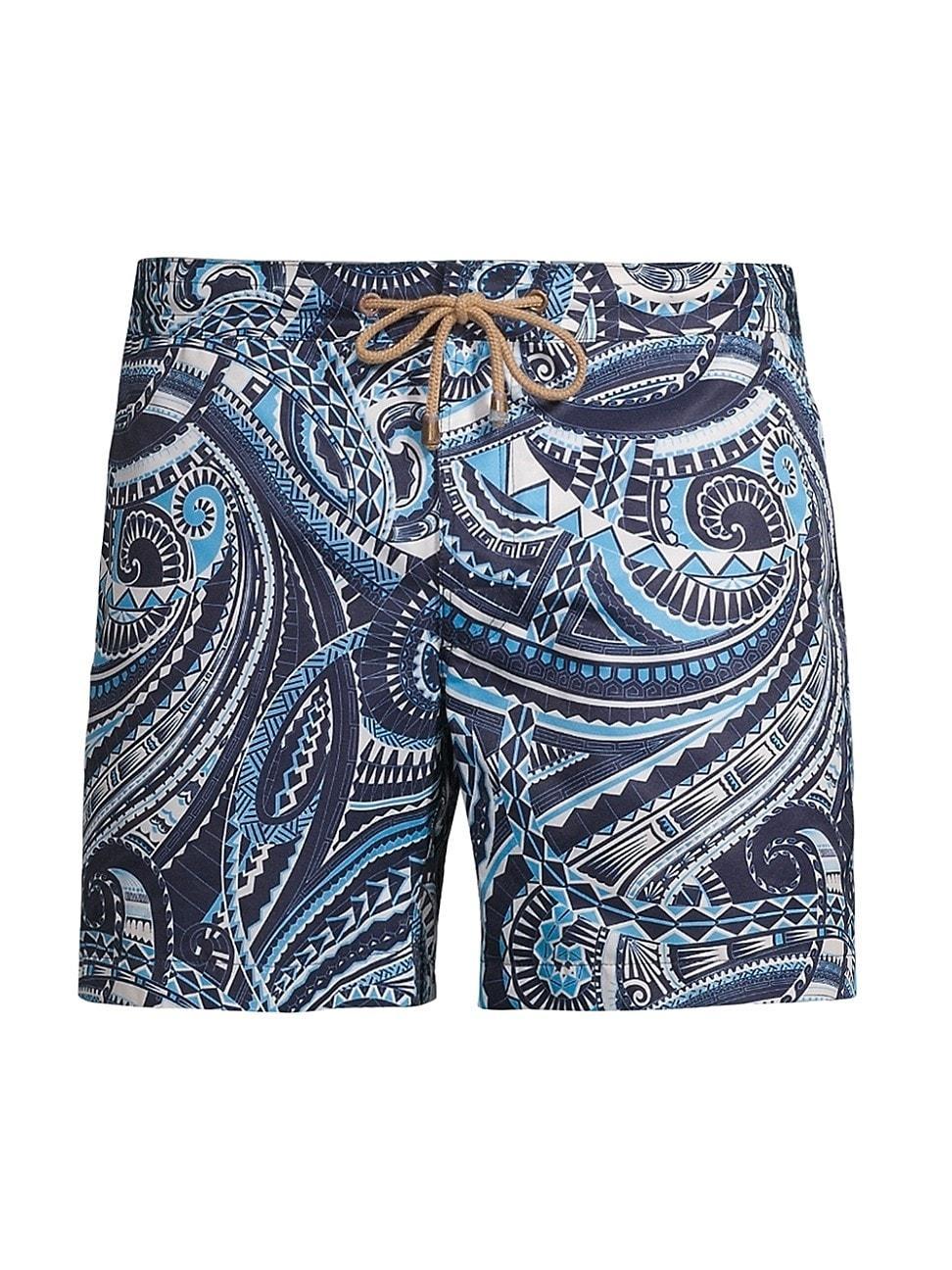 Mens Tattoo Print Swim Shorts Product Image