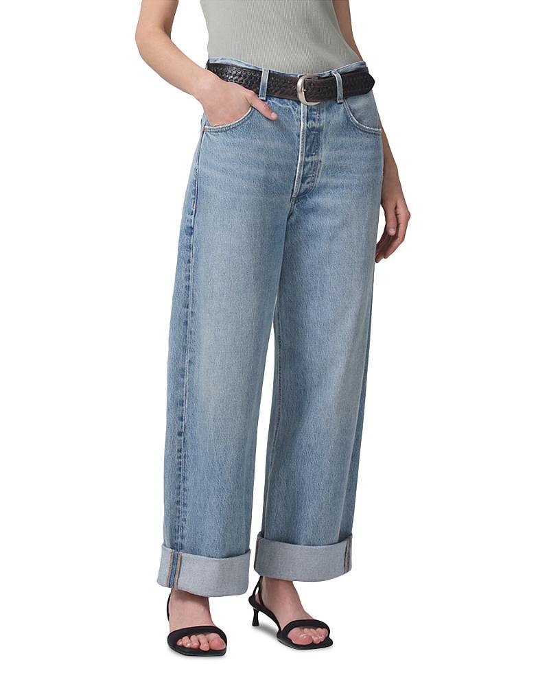 Citizens of Humanity Ayla High Rise Baggy Cuffed Jeans in Skylights Product Image