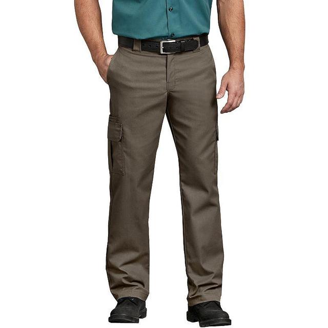 Mens Dickies FLEX Regular-Fit Straight-Leg Cargo Pants Brown Product Image