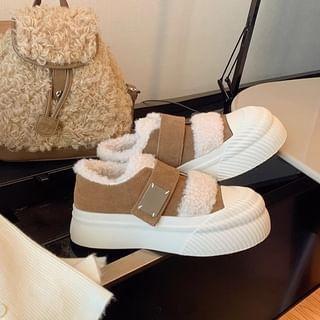 Adhesive Strap Platform Sneakers Product Image