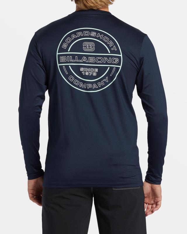 Rotor Diamond Long Sleeve Surf Tee - Navy Male Product Image