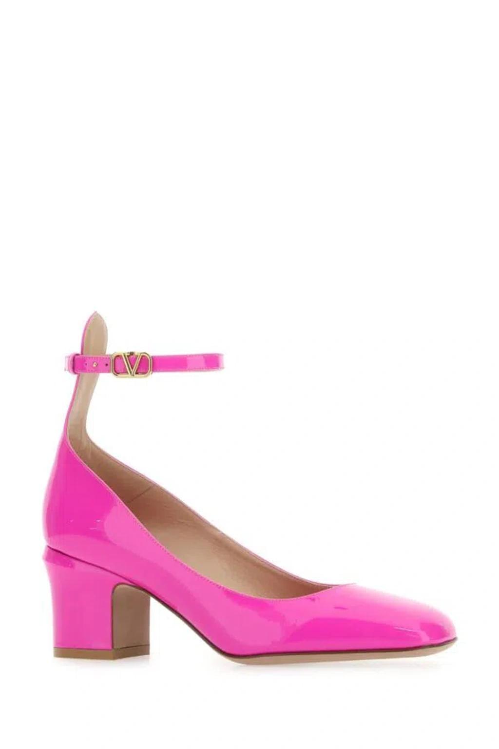 VALENTINO GARAVANI Tan-go 60 Patent-leather Pumps In Pink Product Image