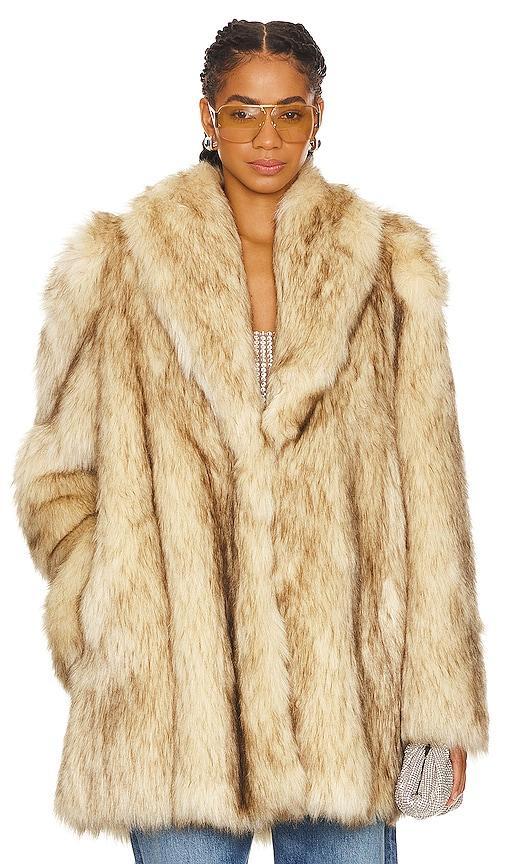 Purrr Faux Fur Coat Product Image