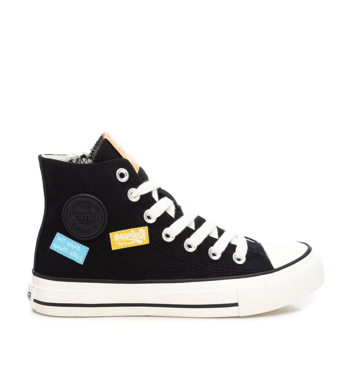 Womens Canvas High-Top Sneakers By Xti Product Image