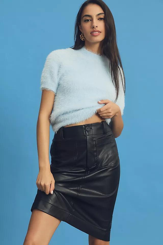 The Colette Faux Leather Skirt by Maeve Product Image