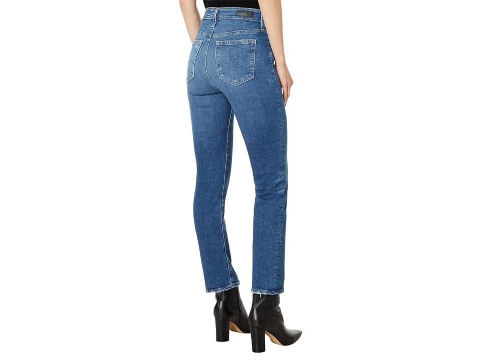 AG Jeans Mari High Rise Slim Straight Crop Jean in Alibi Destructed (Alibi Destructed) Women's Jeans Product Image