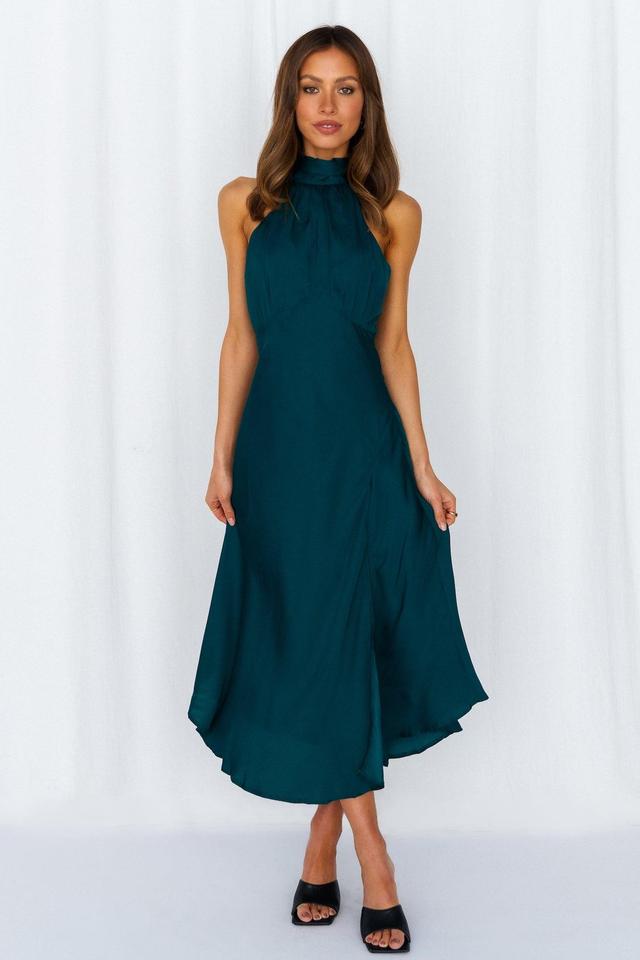 No Tears Here Maxi Dress Forest Green Product Image