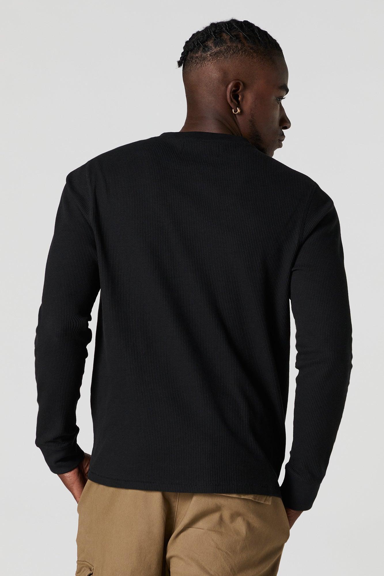 Thermal Long Sleeve Henley Top Male Product Image