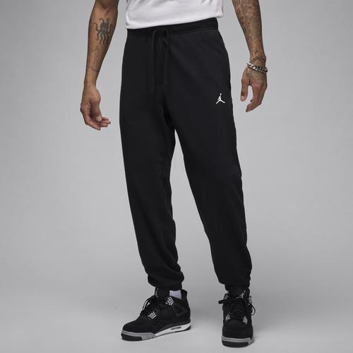 Jordan Mens Jordan Dri-FIT Sport Crossover Fleece Pants - Mens White/Black Product Image