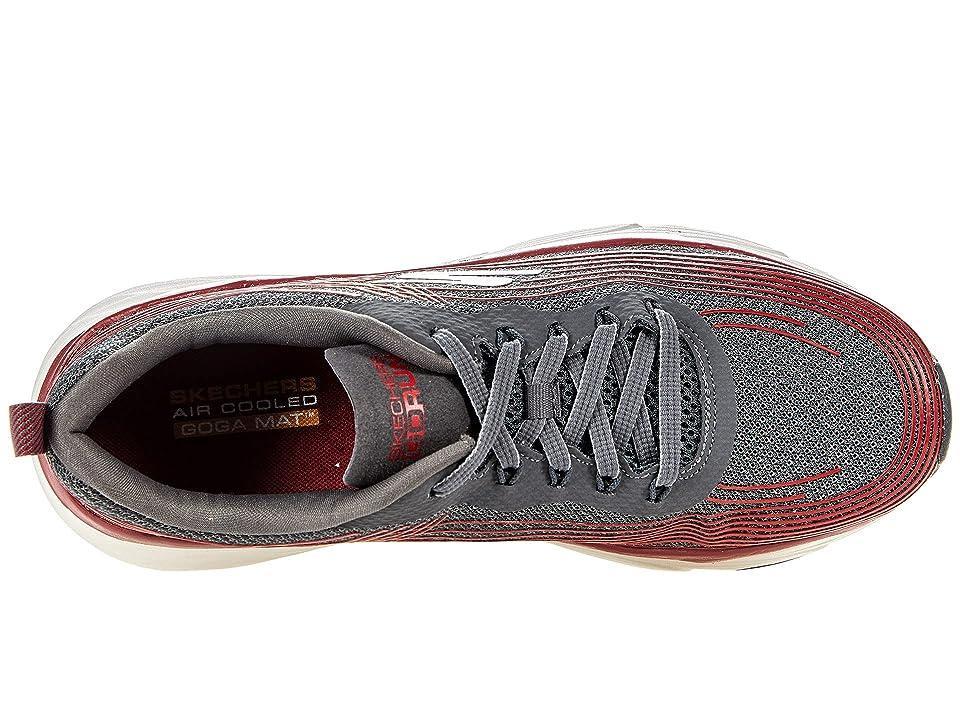 SKECHERS Max Cushion - Elite - 54430 (Charcoal/Red) Men's Shoes Product Image