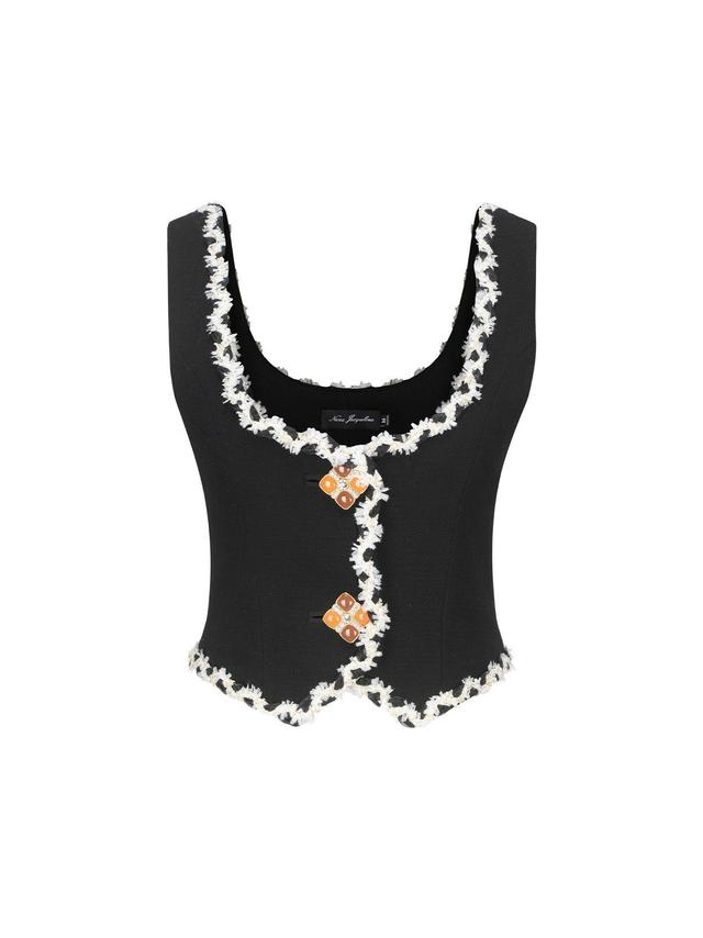 Lisette Vest Top (Black) Product Image