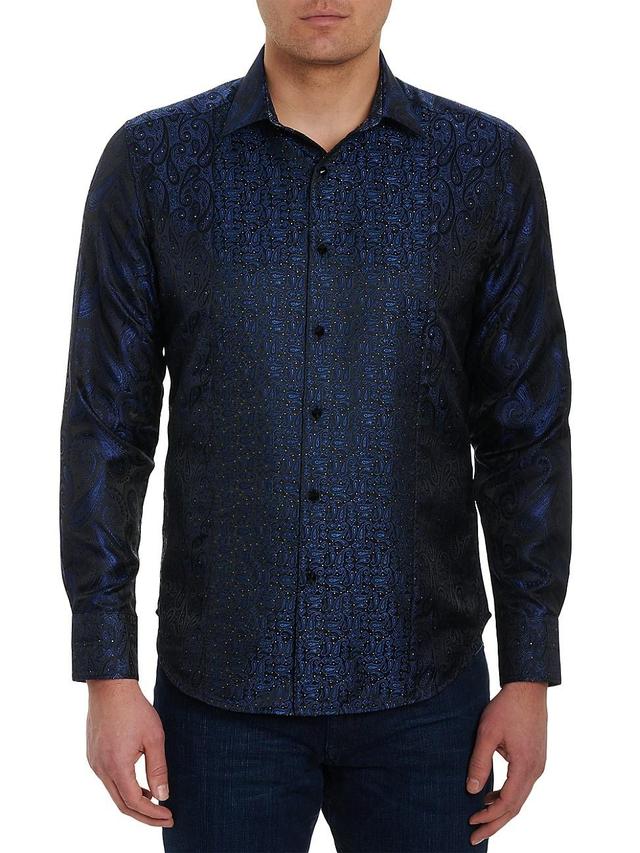 Mens Scattered Stars Woven Shirt Product Image