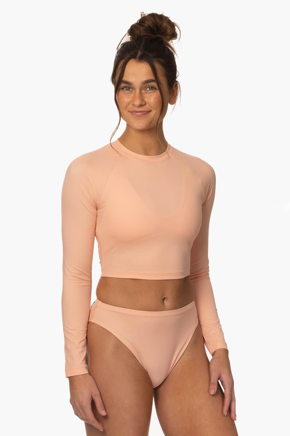 Moana Long Sleeved Crop Rashie - Coronado Female Product Image