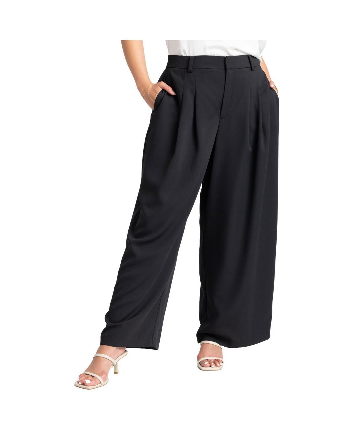 Eloquii Womens The Chelsea Wide Leg Pant product image