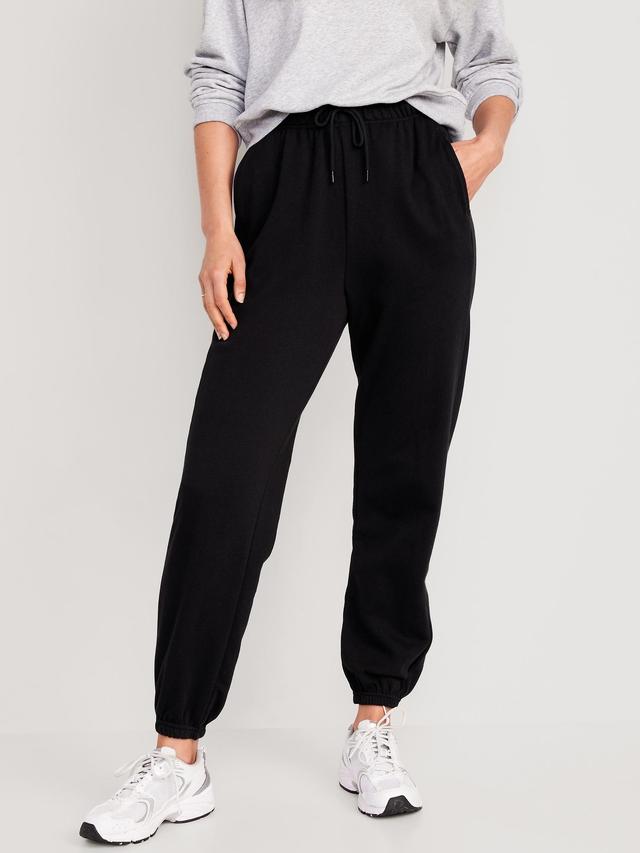 Old Navy Extra High-Waisted Jogger Sweatpants for Women - Black Jack - female - Size: 4X Product Image