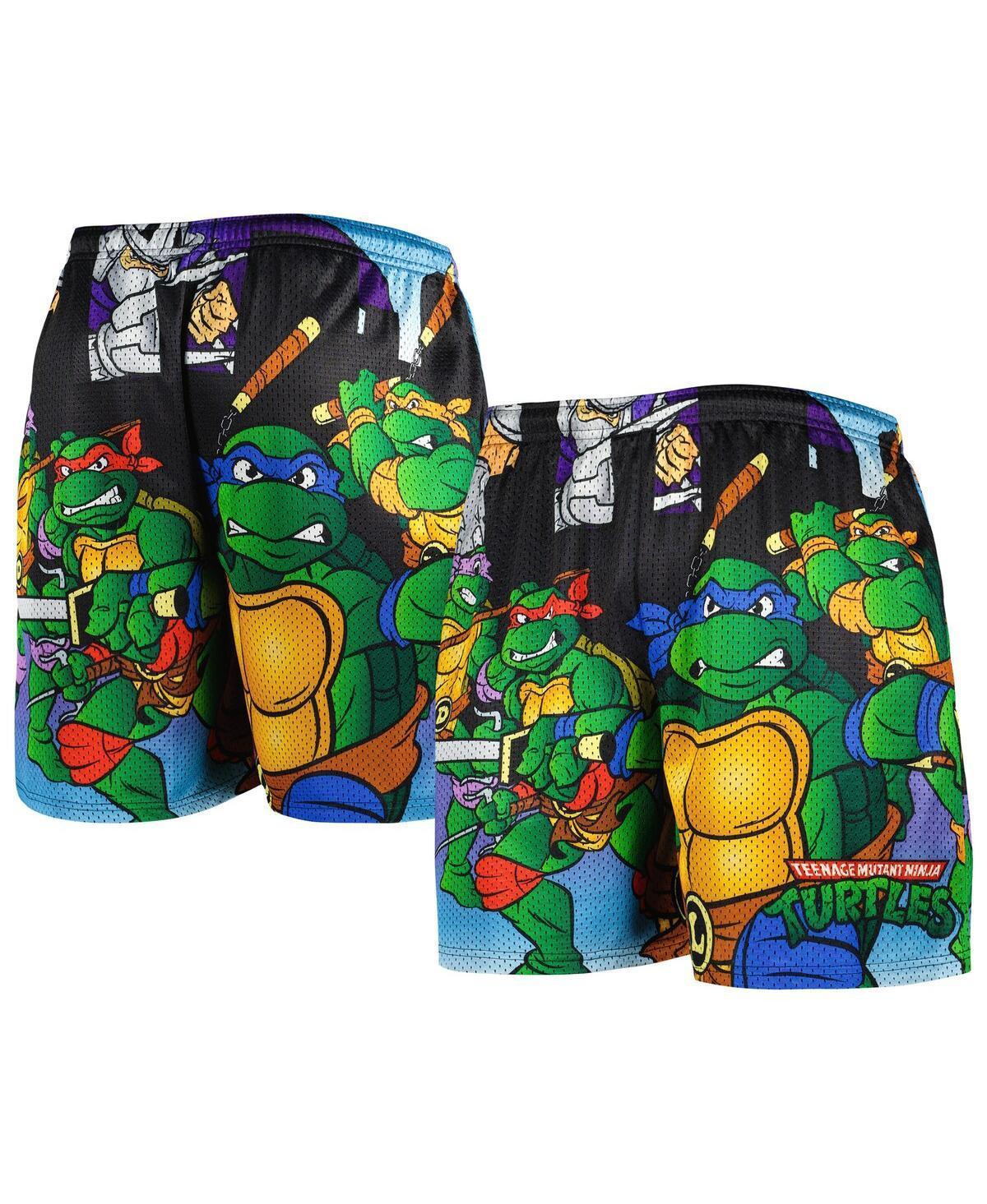 Mens Chalk Line Black Teenage Mutant Ninja Turtles vs. Shredder Shorts Product Image