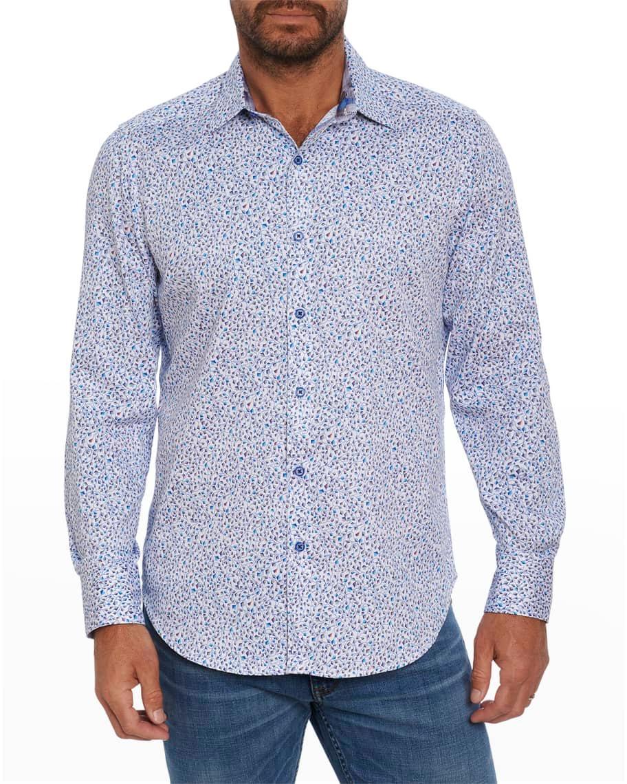 Men's Harbour Mini Floral Cotton-Stretch Sport Shirt Product Image