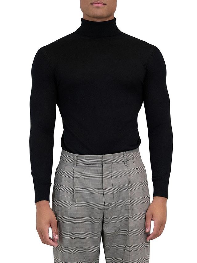 Mens Yishai Silk-Blend Turtleneck Sweater Product Image