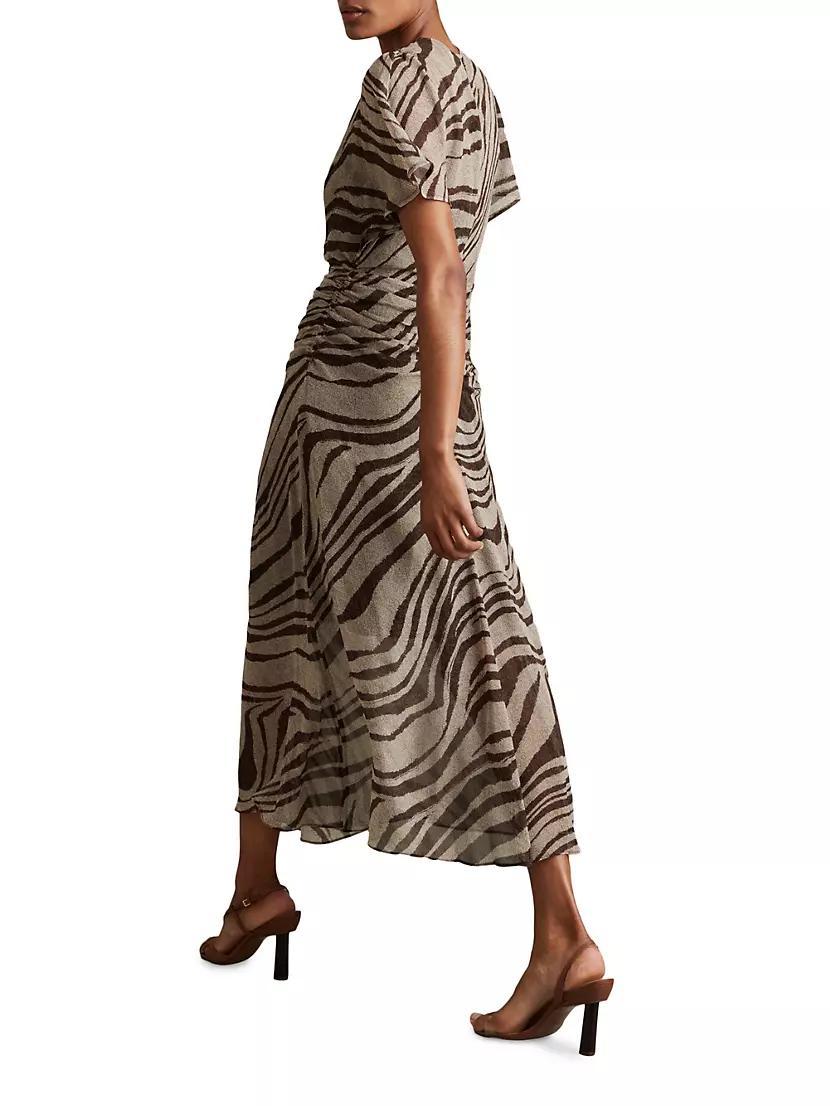 Tabitha Zebra Print Midi-Dress Product Image