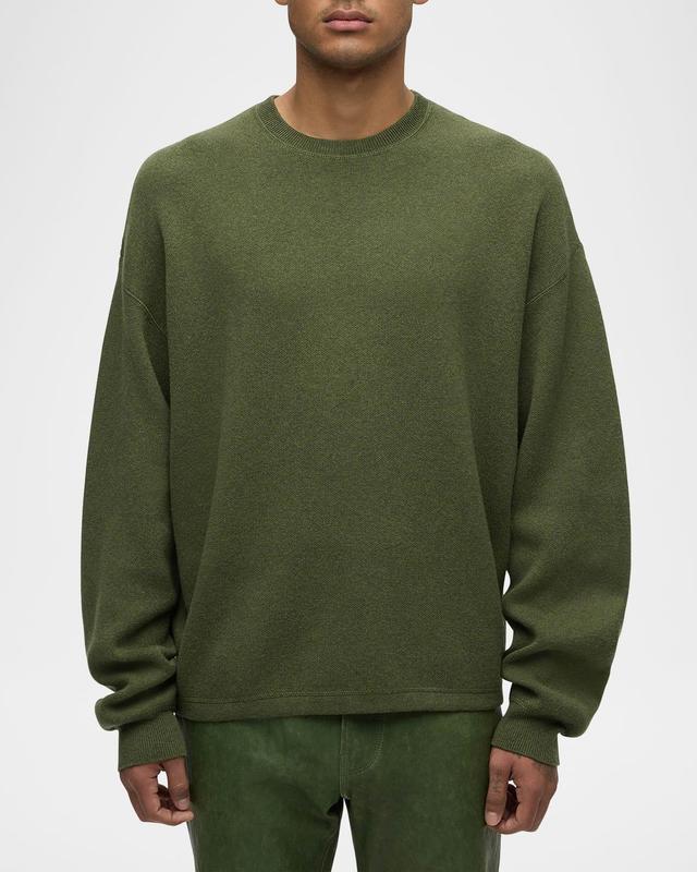 Mens Cotton-Cashmere Crew Sweater Product Image