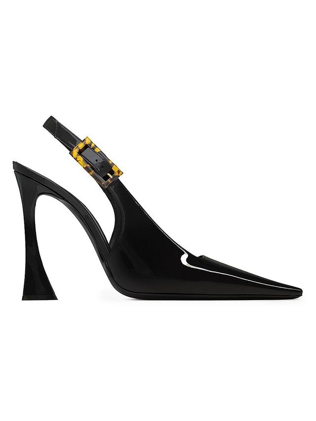 Womens Dune Slingback Pumps in Patent Leather Product Image