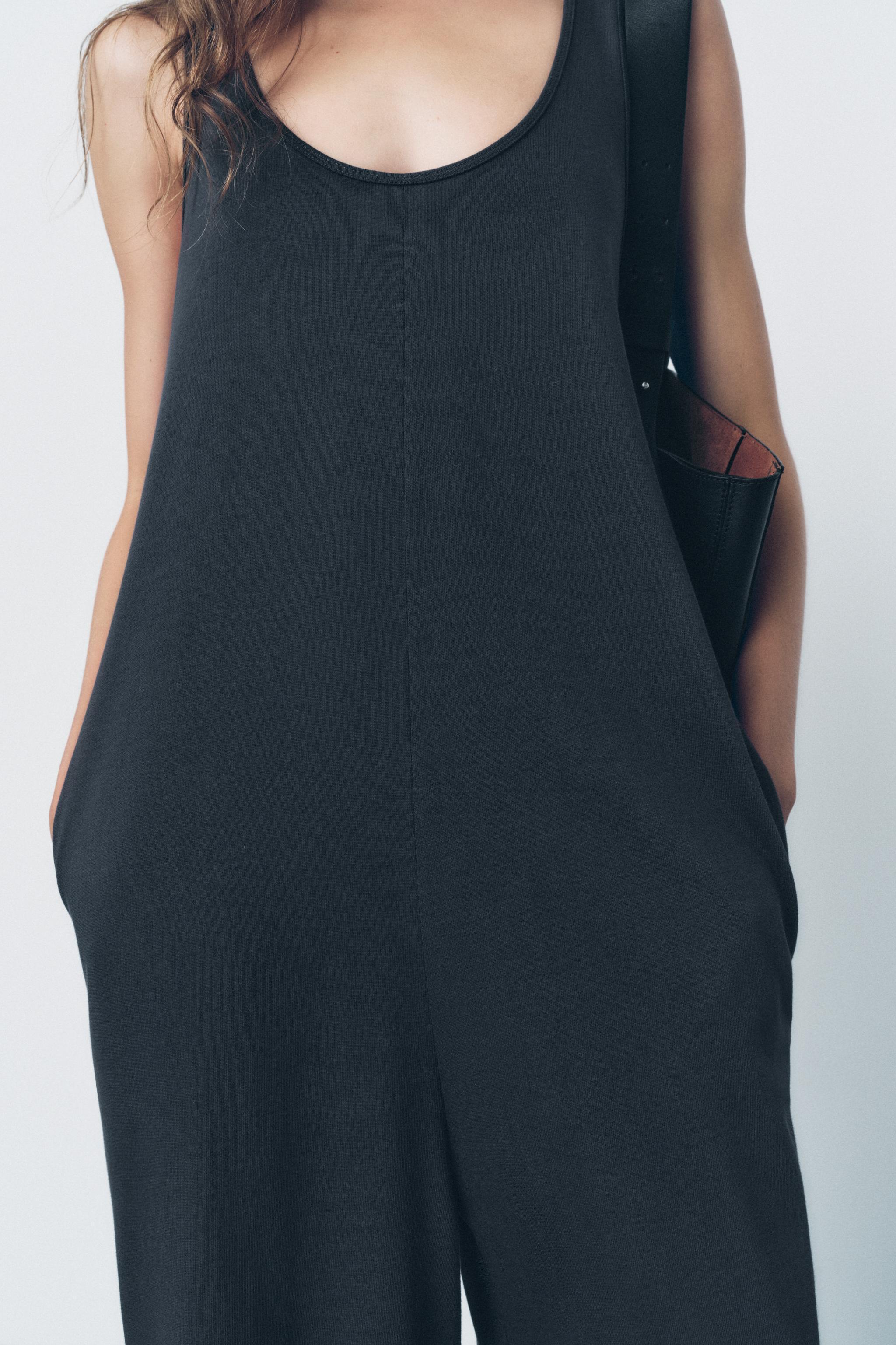 LONG COTTON JUMPSUIT Product Image