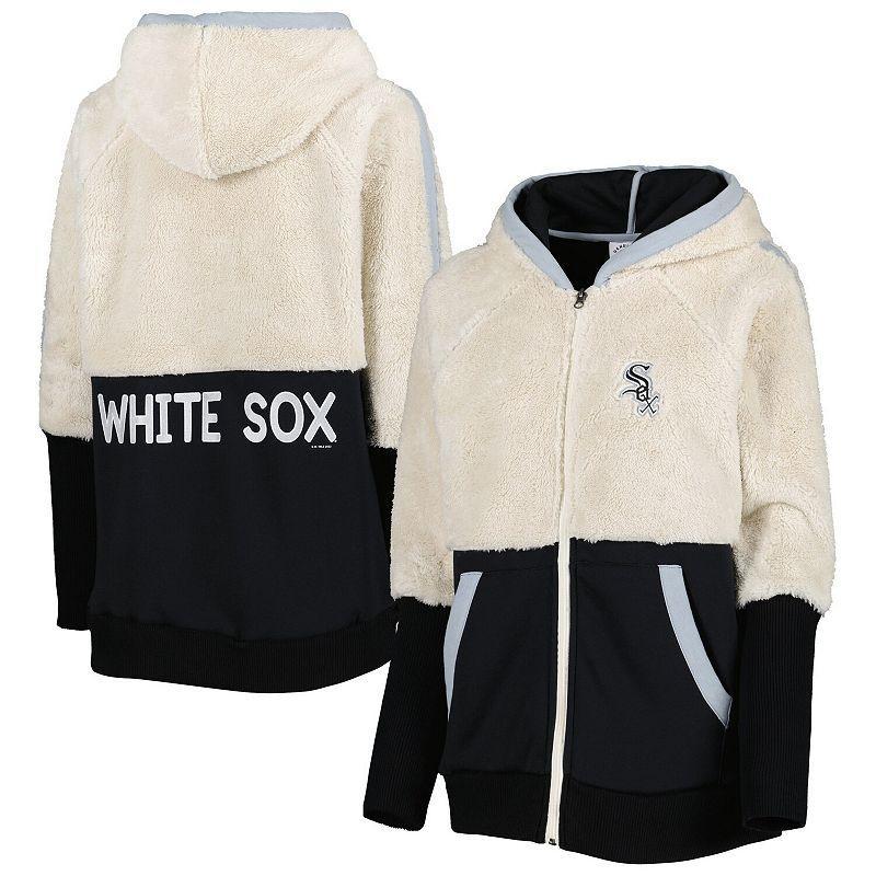 Womens G-iii 4Her by Carl Banks Oatmeal Chicago White Sox Shuffle It Raglan Full-Zip Hoodie - Oatmeal Product Image