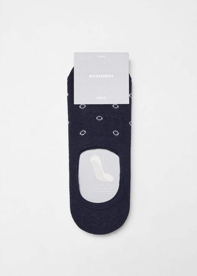 MANGO MAN - 3-pack of polka-dot print socks dark navyMen Product Image