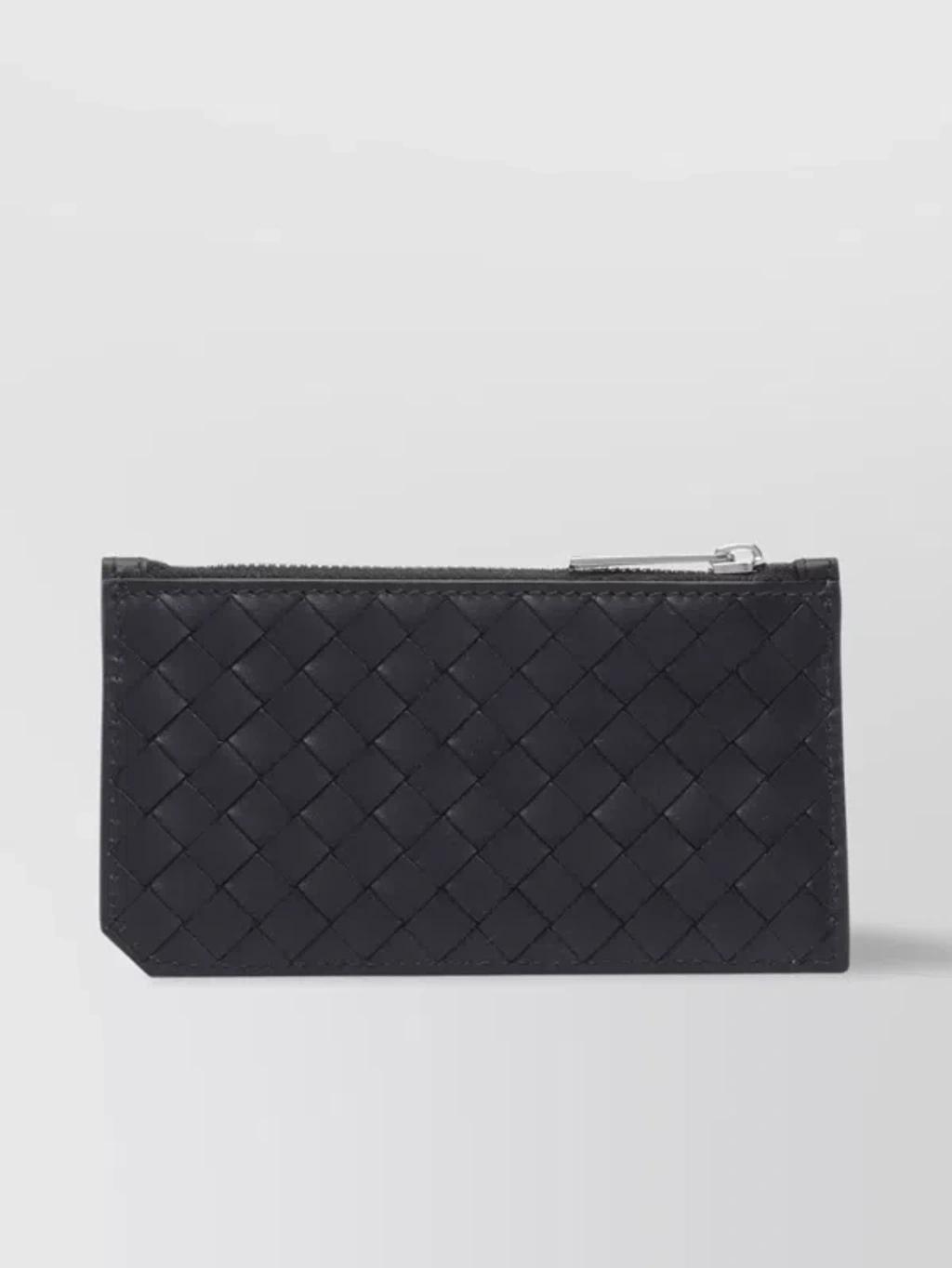 BOTTEGA VENETA Woven Intrecciato Clutch Bag In Black Product Image