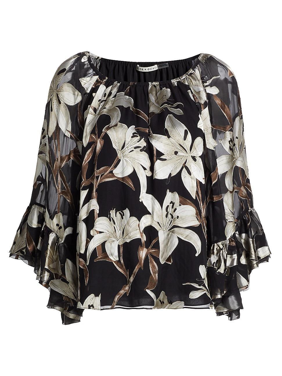 Womens Ardelia Floral Off-the-Shoulder Blouse product image