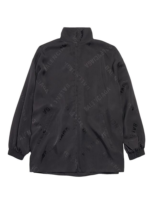 Womens Diagonal Allover Fluid Tracksuit Jacket Product Image