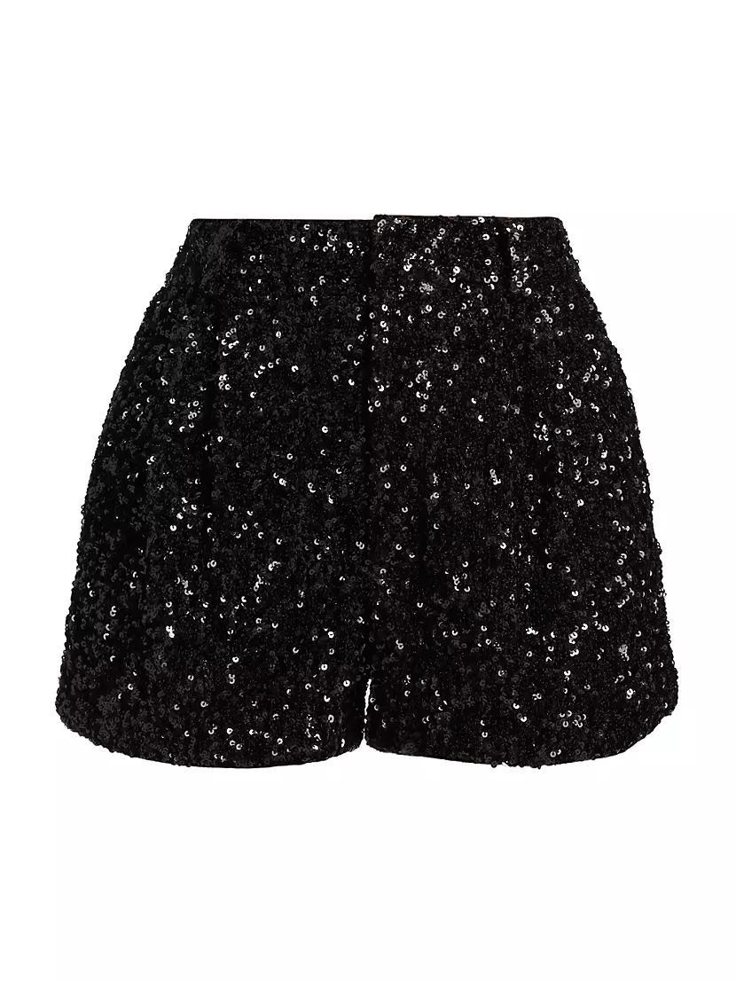 Conry Sequined Cuff Shorts Product Image