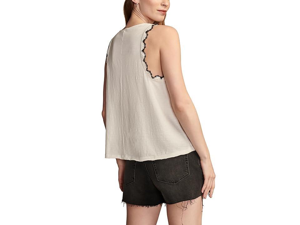 Lucky Brand Womens Lace-Trim Swing Tank Top Product Image