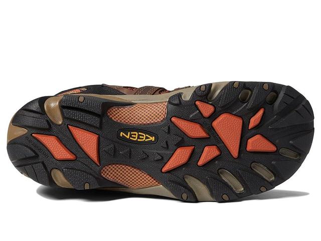 KEEN Utility Flint Mid (Shitake/Rust) Men's Shoes Product Image