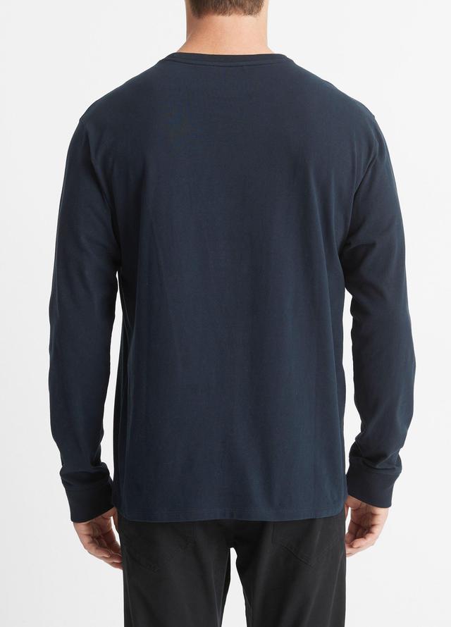 Sueded Jersey Long-Sleeve Pocket T-Shirt Product Image