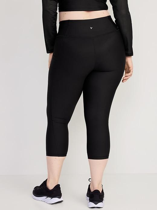 High-Waisted PowerSoft Crop Leggings Product Image