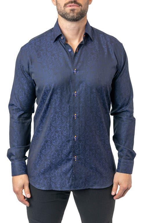 Maceoo Fibonacci Paisley Egyptian Cotton Button-Up Shirt Product Image