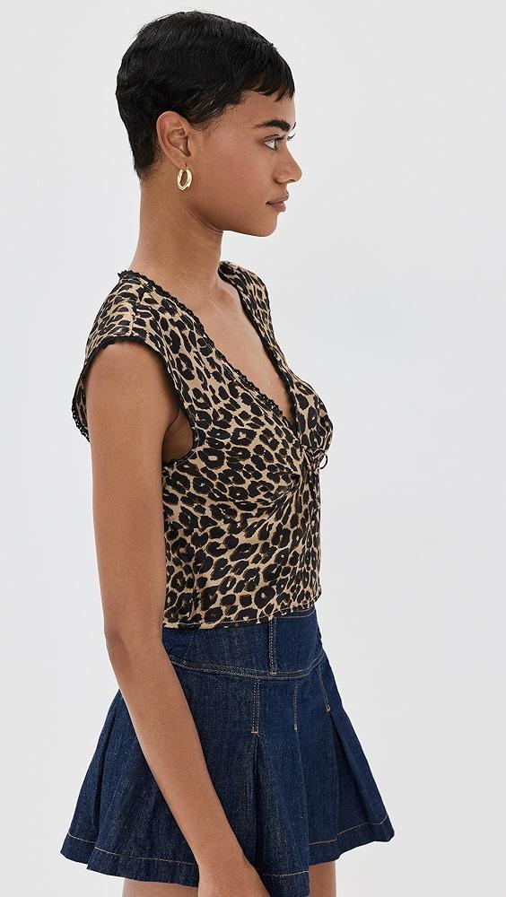 Reformation Cherry Silk Top | Shopbop Product Image