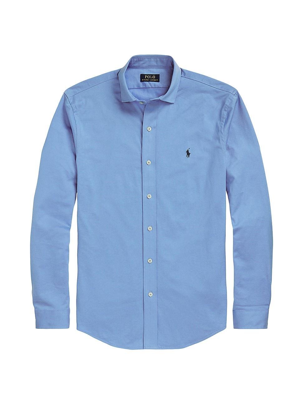 Mens Cotton Button-Front Shirt Product Image