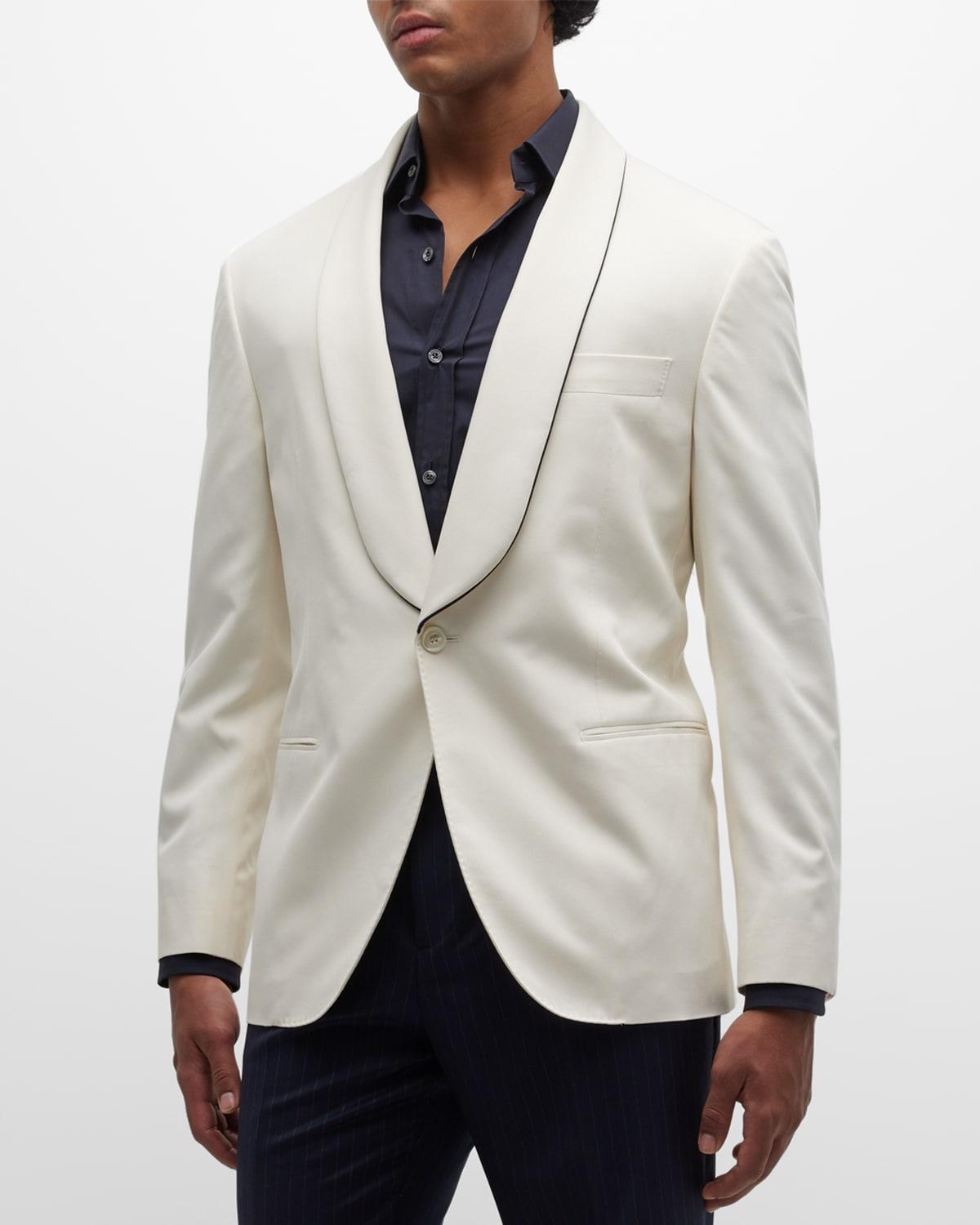 Brunello Cucinelli Shawl Collar Silk Dinner Jacket Product Image