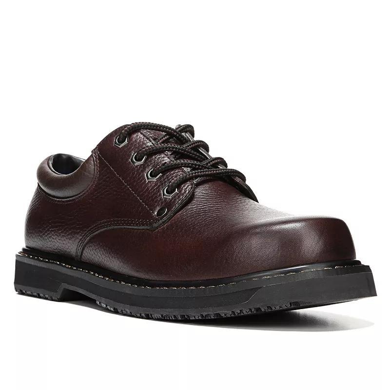 Dr. Scholls Harrington Mens Slip-Resistant Work Oxfords Brown Product Image