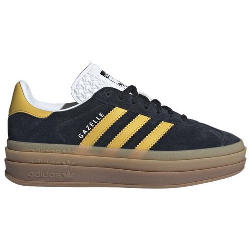 adidas Originals Womens Gazelle Bold - Shoes Cloud White/Bold Gold/Core Black Product Image