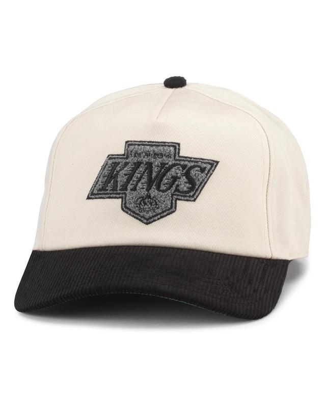 Mens American Needle White/Black Los Angeles Kings Burnett Adjustable Hat Product Image