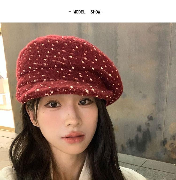 Dotted Beret Hat Product Image