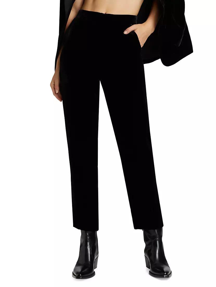 Womens Rebel Tapered Velvet Trousers Product Image