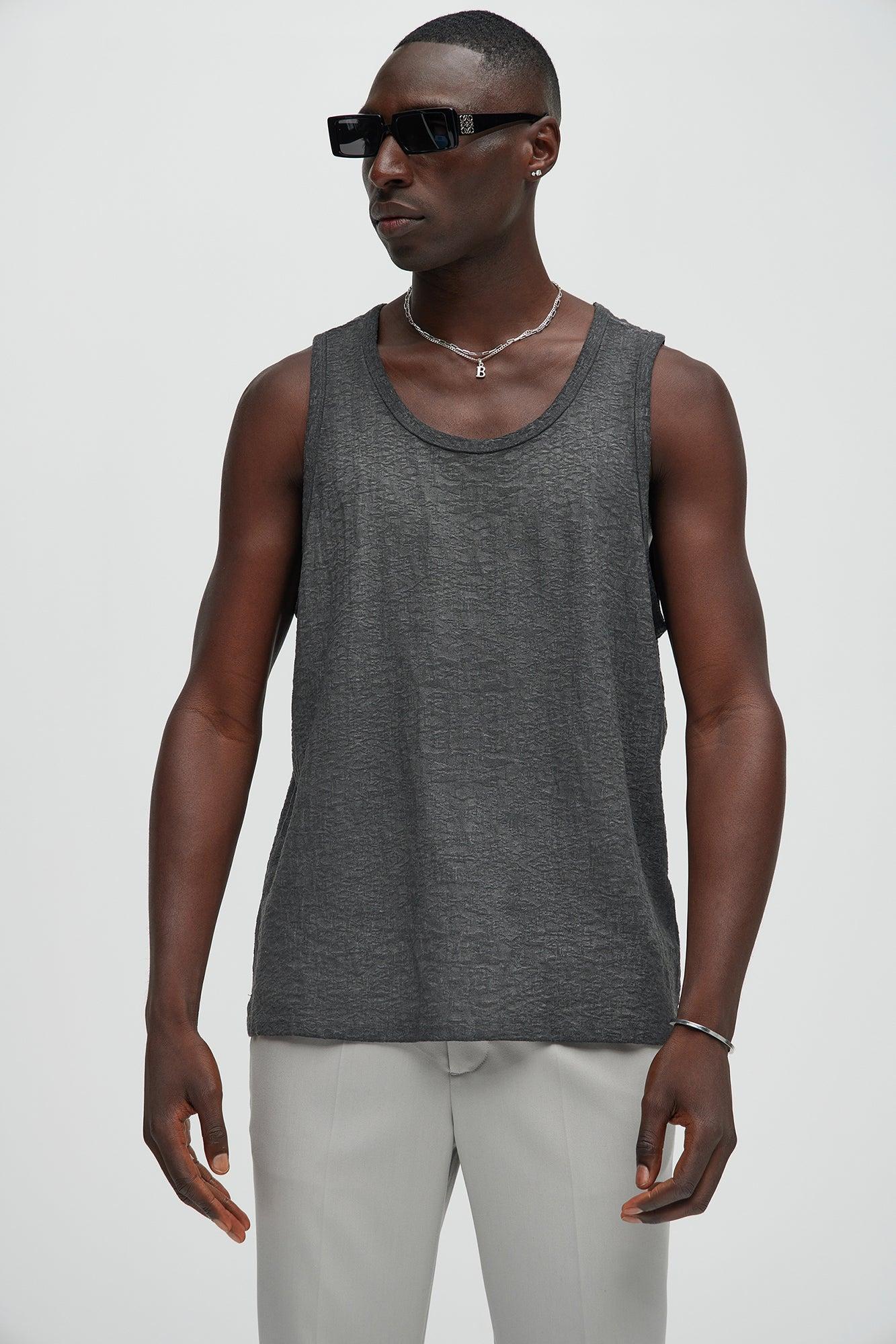 Calvin Washed Tank - Black Product Image