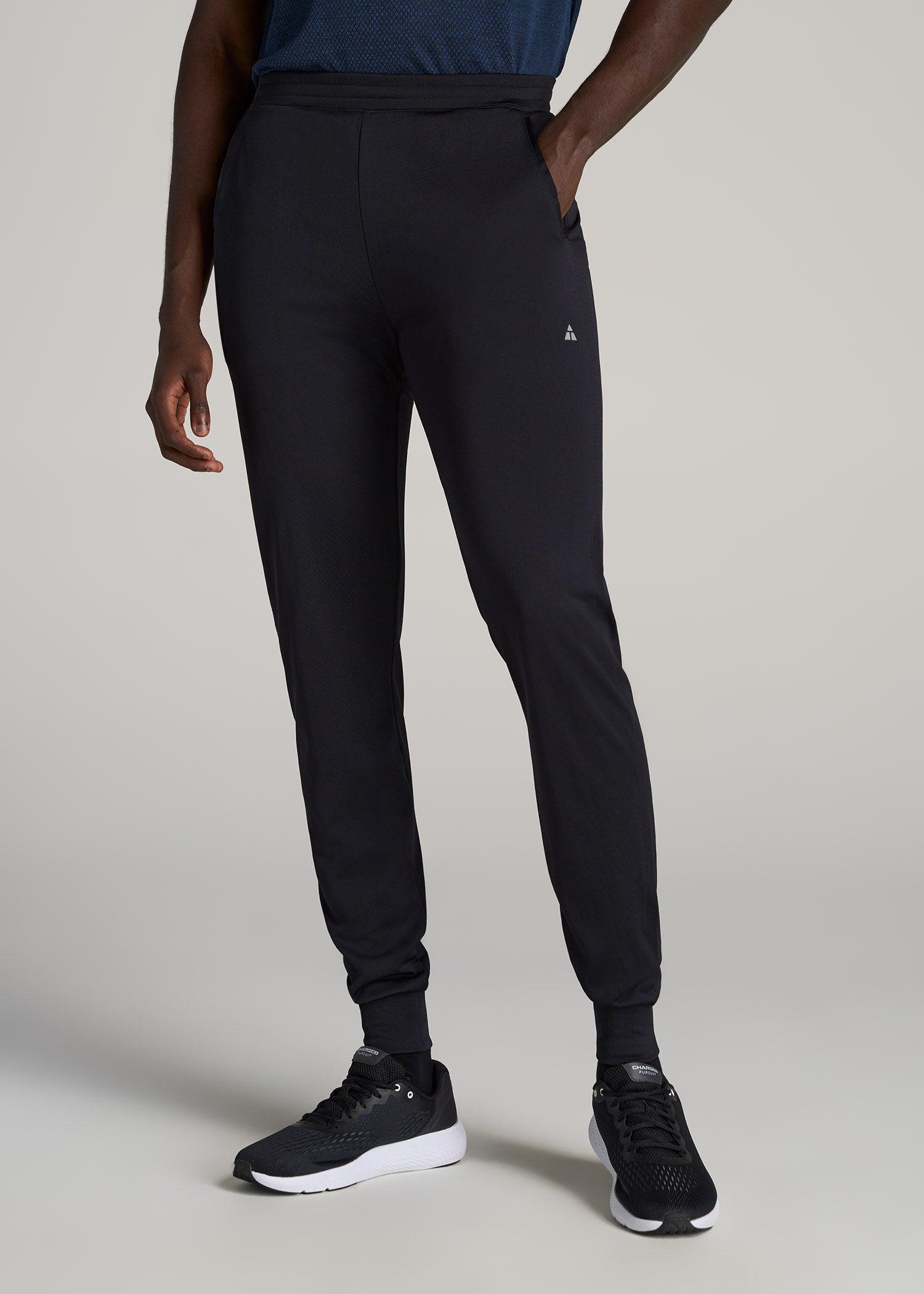 A.T. Performance Engineered Joggers for Tall Men in Black Male Product Image