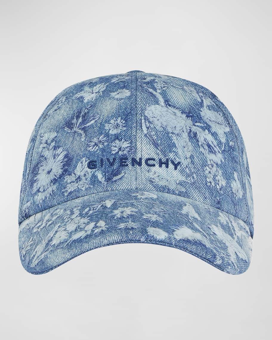 Embroidered Floral Denim Baseball Hat  product image