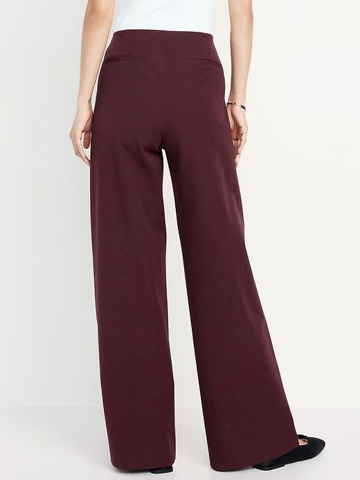 High-Waisted Pull-On Pixie Wide-Leg Pants Product Image